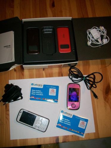 2 leuke Telefoons van Nokia met Camera en Pre-Paid kaarten