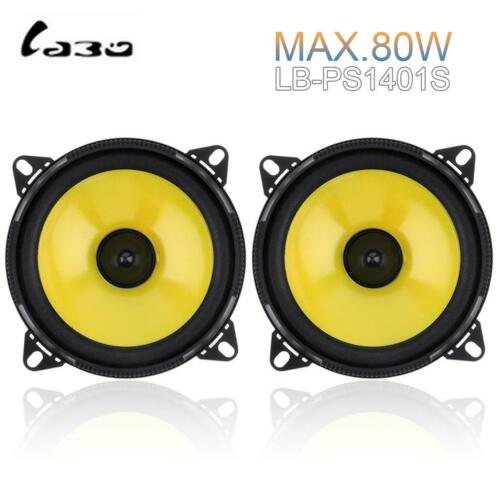 2 stks 4 inch 80 W 2-Way Auto Speaker Full Range Frequentie