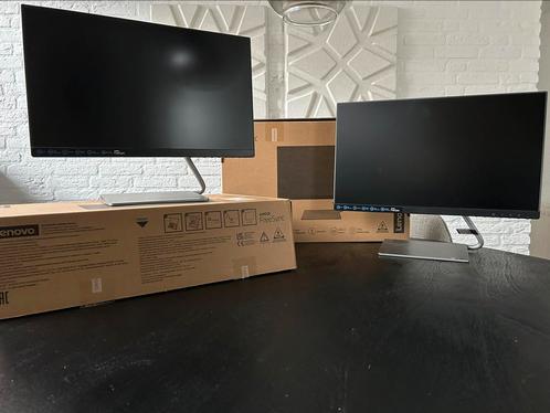 2 stuks Lenovo Q24h - 10 monitor in originele verpakking