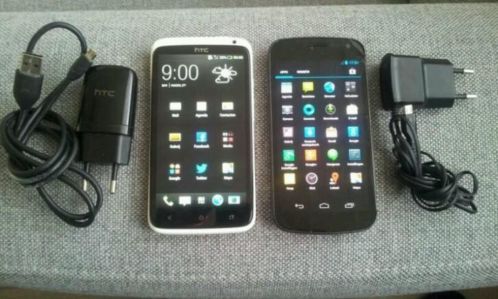 2 Toestellen  HTC  Samsung  Beide Glas Kapot