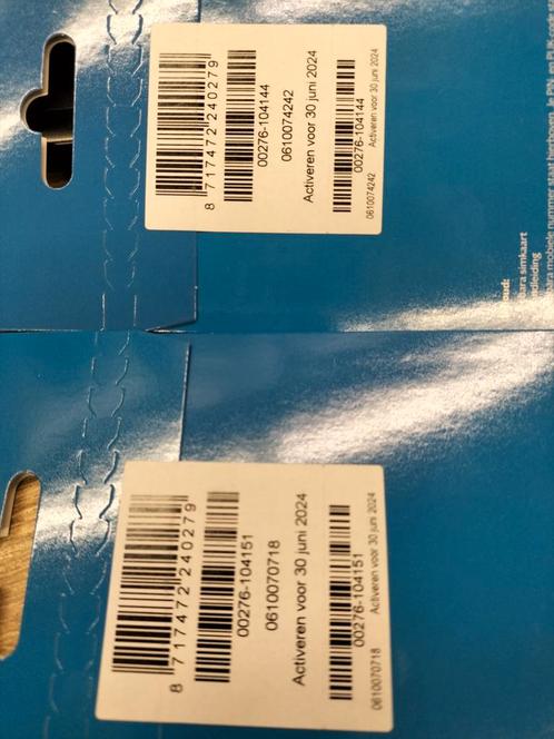 2 TOP SERIE Mooi 06 Nummers Lebara Prepaid Samen Set