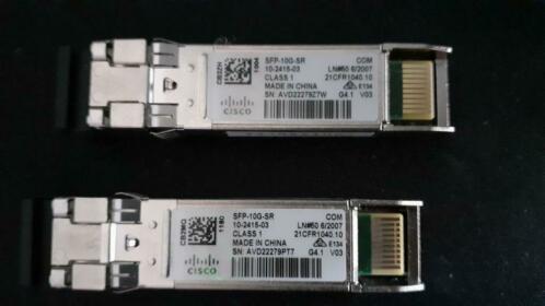 2 x Cisco SFP-10G-SR Module