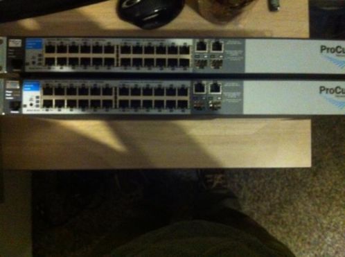 2 x hp switch procurve 2510-24