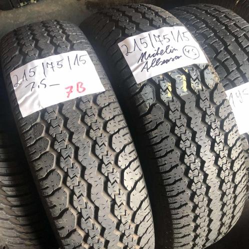 2 x Michelin 215-75-15 4 Seizoenbanden 7,5mm