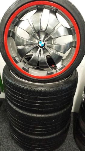 20 inch BMW velgen met zomerbanden 5x120 et20