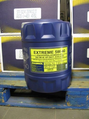 20 Liter 5W-40 Extreme Synt.Olie MB229.3226.5 VW502.00505