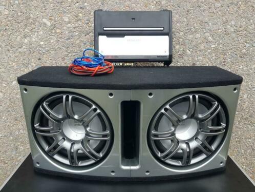 2000 watt subwoofer versterker 1800 watt kabelset