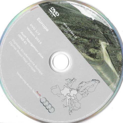 2015 Audi RNS-E navigatie dvds