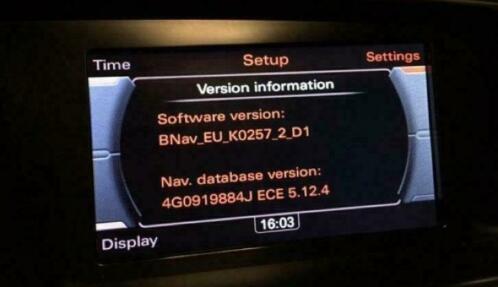 2019 Audi mmi 3g basic navigatie update