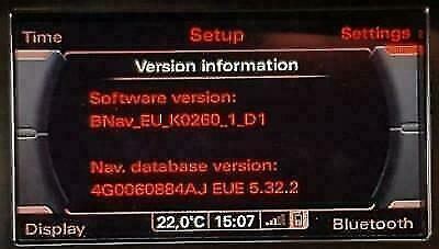2021-2022 5.33.2  Audi mmi 3g basic navigatie update