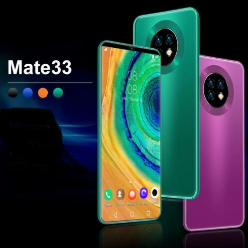 2021 smartphone Mate33 4G - 8 GB ram  256 GB opslag