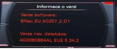 2022 5.34  Audi mmi 3g basic navigatie update