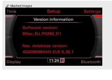 2023 5.36.1  Audi mmi 3g basic navigatie update