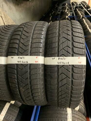 215-60-16 Pirelli Winterbanden 6mm Incl Montage 215 60 16