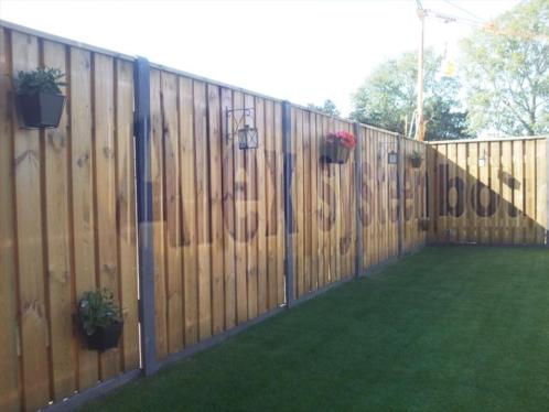 23 planks tuinschermen hout beton schutting maximale privacy