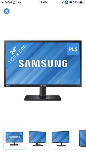 24 inch Samsung monitor in nieuwstaat