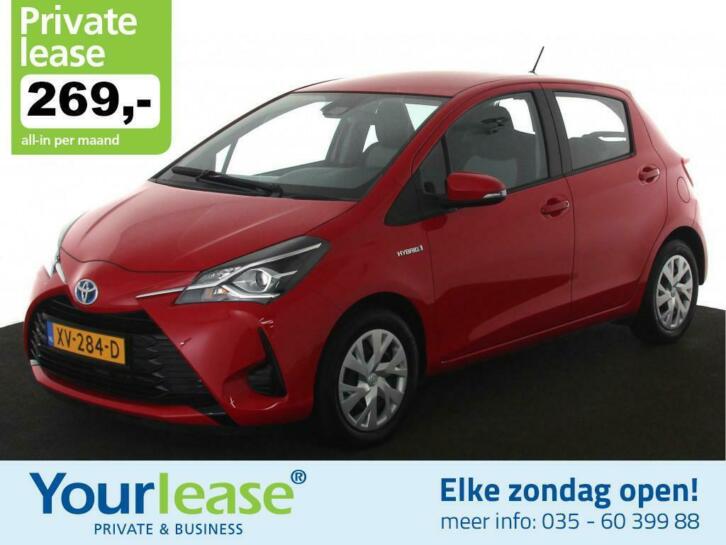 269,- Private lease  Toyota Yaris 1.5 Hybrid Active