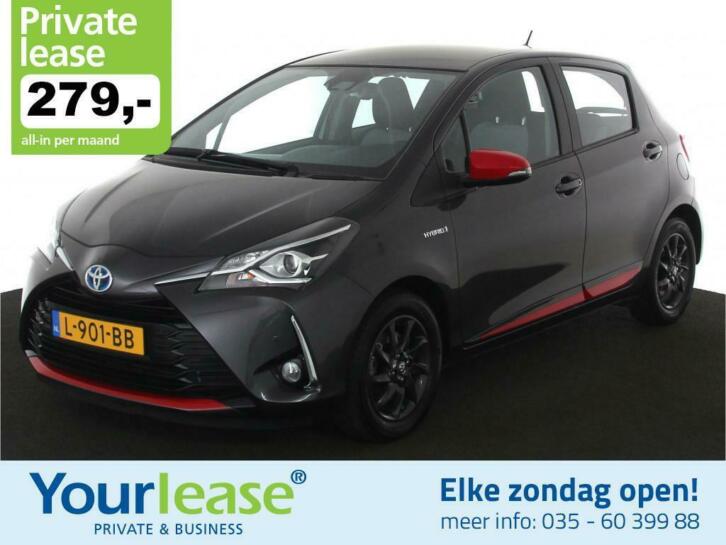 279,- Private Lease  Toyota Yaris Hybrid Design Red