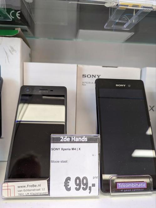 2de Hands  Sony Xperia M4 of X Black  99,-