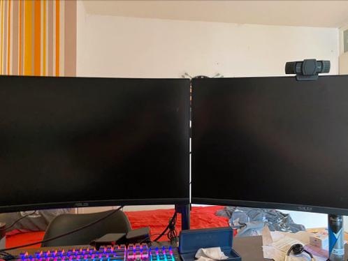 2x 144hz VA curved gaming monitor 24