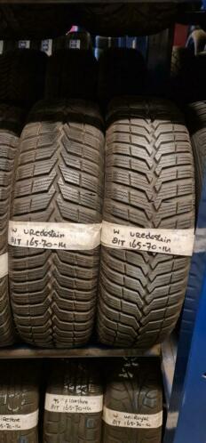 2x 165-70-14 Vredestein Winter 7.3mm 25 Per Band 165 70 14