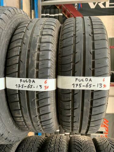 2x 175-65-13 Fulda Zomer 6mm Incl Montage 175 65 13