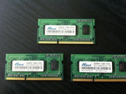 2x 1GB Macbook pro geheugen, 1333mhz