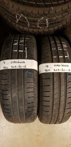 2x 205-60-16 Hankook Zomer 5.4mm 25 Per Band 205 60 16
