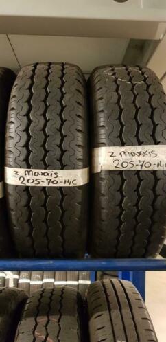 2x 205-70-14c Maxxis Zomer 10mm 40 Per Band 205 70 14c