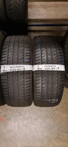 2x 225-55-17 Michelin Zomer 97W 4.2mm  30 PerBand 225 55 17