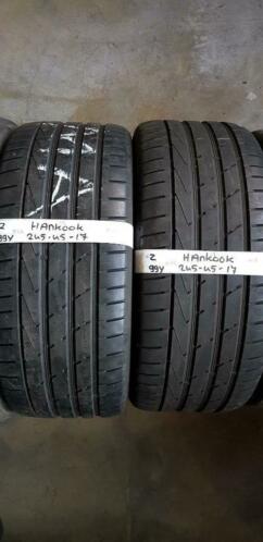 2x 245-45-17 Hankook Zomer 4.5mm 20 Per Stuk 245 45 17