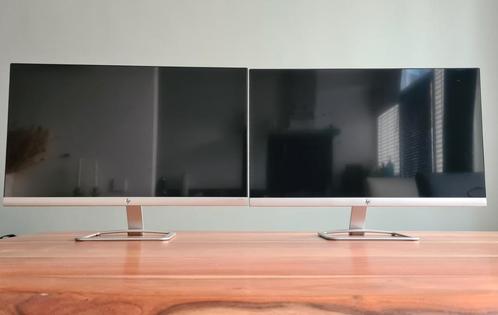 2x 27 inch HP monitoren, IPS