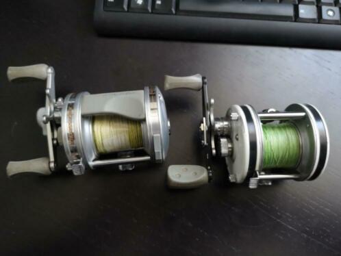 2x Abu reels Linkshandig 5501 en 6501 