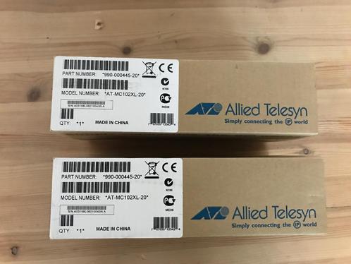 2x Allied Telesis MC102XL Ethernet Media Converter (glasvzl)