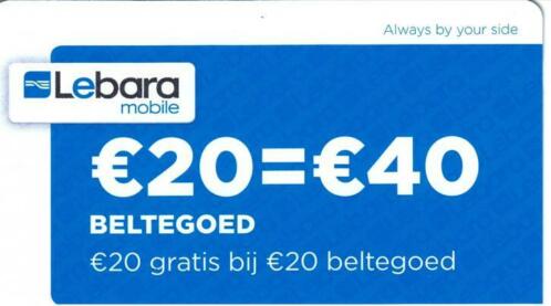 2x beltegoed Lebara