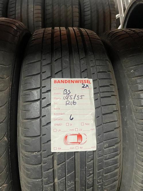 2x Bridgestone 185 55 R16 ZOMER 6MM gratis montage