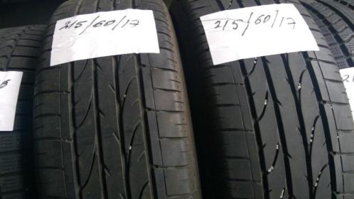 2x Bridgestone Dueler 215-60-17 Zomerbanden 5,5mm