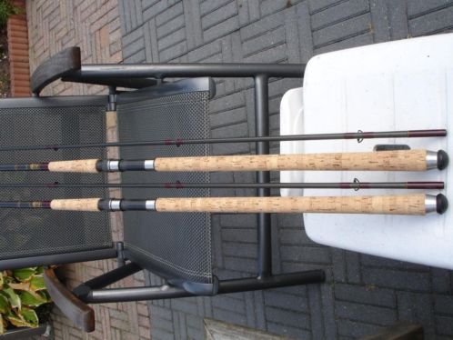 -2x Casting Corner en 2x Sportex Kevlar hengels-