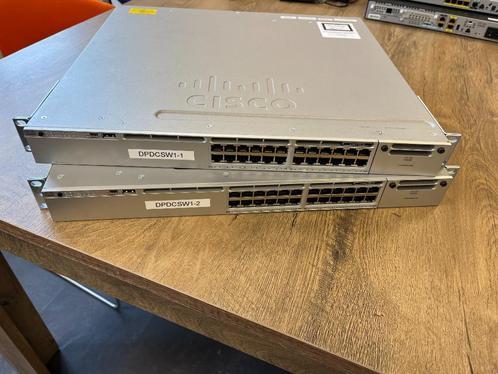 2x CISCO Catalyst WS-C-3850-24T-L  stacking  RPS