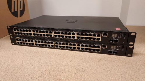 2x Dell N2048 48-poorts gigabit  2x SFP 10Gbit