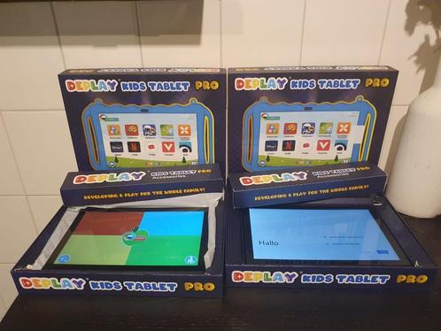 2x Deplay Kids Tablet pro - 10 inch - 128GB blauw hoesje