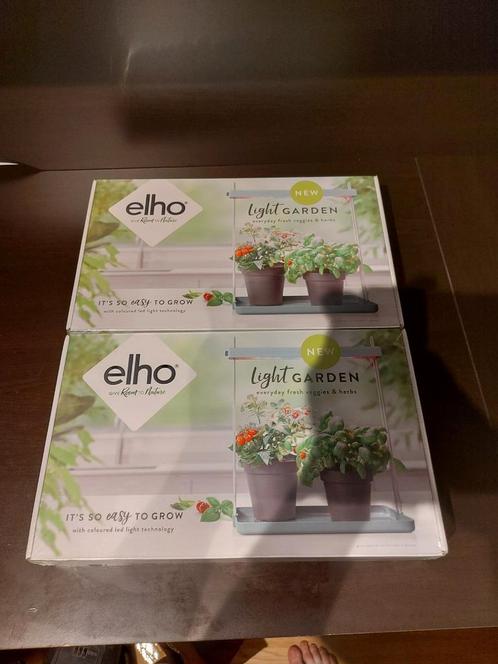 2x Elho kweeklamp Light Garden groen 44,3 x 27 x 7,8 cm