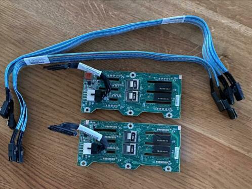 2x HP Backplane  power cable and Dual Mini SAS cable
