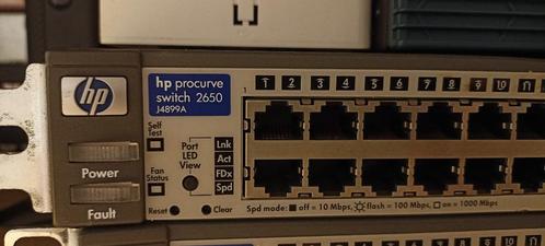 2x HP Procurve 2650 48 poorts switch