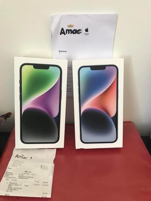 2X IPhone 14 128GB Black and Blue NEW