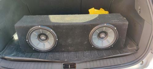 2x jbl subwoofer met kenwood versterker