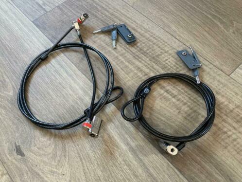 2x Kensington sloten voor laptop  tv  beeldscherm etc