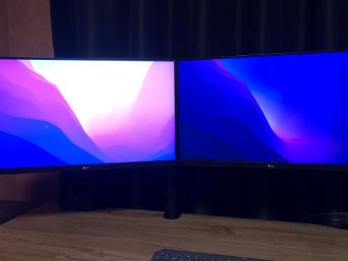 2x LG 24QP750-B Dual monitor setup