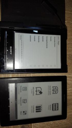 2x luxe sony ereaders met laders netjes en OK