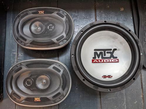 2x MTX 80W 15x23 cm speaker amp 250W MTX Subwoofer 26cm